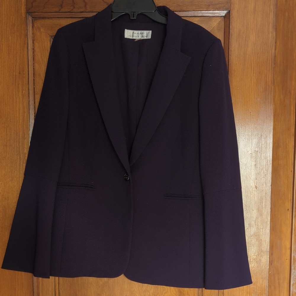 Tahari Deep Purple Jacket